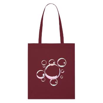 Bulles de savon chatoyantes - Tote bag bio Stanley/Stella - bordeaux - Devant