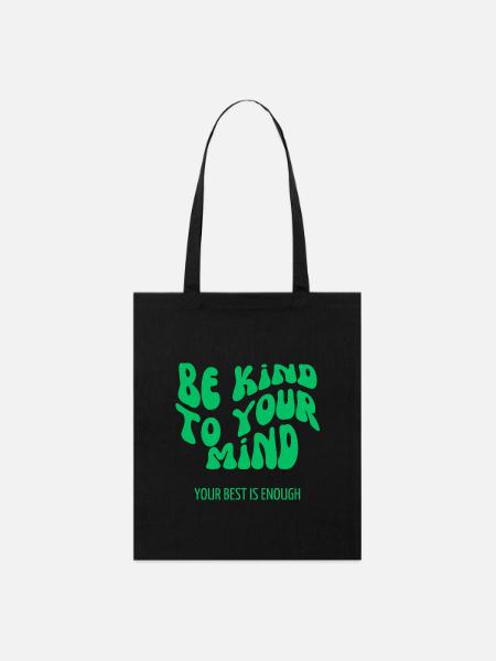 be kind - Stanley/Stella Bio-Stoffbeutel - Schwarz