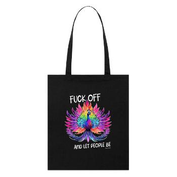 fuck off and let peopele be - Stanley/Stella Bio-Stoffbeutel - Schwarz - Vorne
