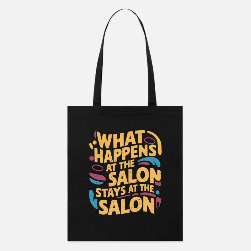 Les secrets du salon : restez dans le salon - Tote bag bio Stanley/Stella - noir