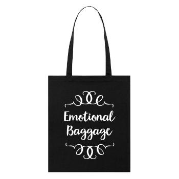 emotional baggage - Stanley/Stella Bio-Stoffbeutel - Schwarz - Vorne