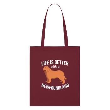 Newfoundland - Stanley/Stella Organic Tote Bag - burgundy - Front