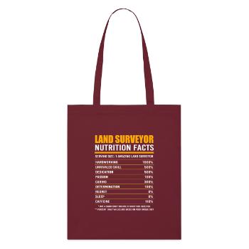Géomètre - Tote bag bio Stanley/Stella - bordeaux - Devant