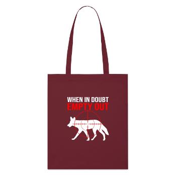 Chasseur de coyotes - Tote bag bio Stanley/Stella - bordeaux - Devant