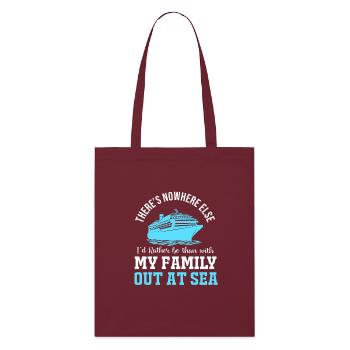 Cruise Cruise Ship - Stanley/Stella Organic Tote Bag - burgundy - Front
