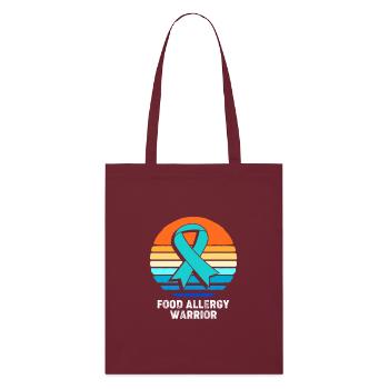 Allergie alimentaire - Tote bag bio Stanley/Stella - bordeaux - Devant