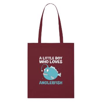 Poisson-grenouille - Tote bag bio Stanley/Stella - bordeaux - Devant