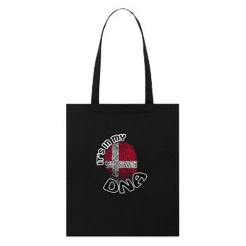 Cadeau Il est dans mon adn dns racines Danemark - Tote bag bio Stanley/Stella - noir - Devant