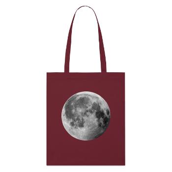 Mond - Stanley/Stella Bio-Stoffbeutel - Burgunderrot - Vorne