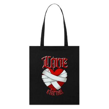 Love Eternal - Stanley/Stella Organic Tote Bag - black - Front