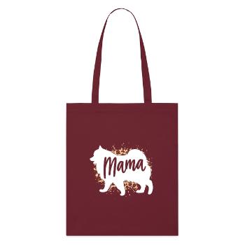 Samoyed - Stanley/Stella Organic Tote Bag - burgundy - Front