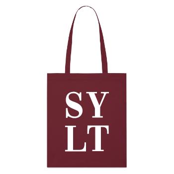 Sylt - North Sea - Germany - Westerland - Stanley/Stella Organic Tote Bag - burgundy - Front