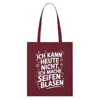 Motivational design with handwritten font - Stanley/Stella Organic Tote Bag - burgundy - Front