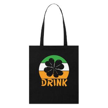 Boisson de la Saint-Patrick - Tote bag bio Stanley/Stella - noir - Devant
