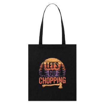 LumberjackChopping wood Lumberjack - Stanley/Stella Organic Tote Bag - black - Front
