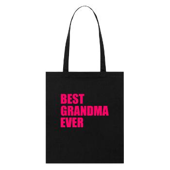 Best grandma ever - Stanley/Stella Organic Tote Bag - black - Front