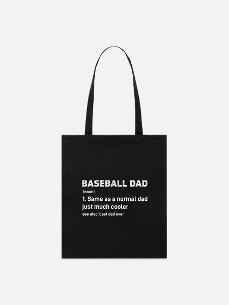 Baseball-Vater Lustige Definition - Stanley/Stella Bio-Stoffbeutel - Schwarz