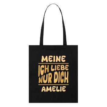 Mrs. Amelie - Stanley/Stella Organic Tote Bag - black - Front