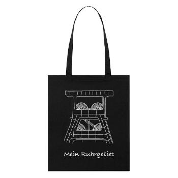 Mein Ruhrgebiet - Stanley/Stella Bio-Stoffbeutel - Schwarz - Vorne