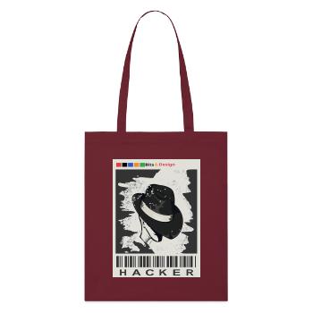 Hacker recherché - Tote bag bio Stanley/Stella - bordeaux - Devant