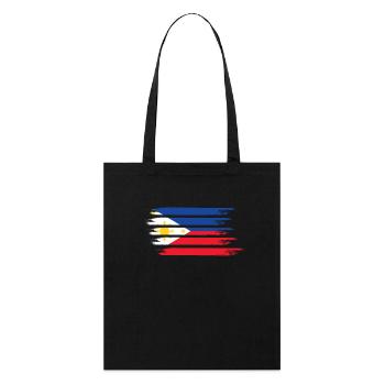 Drapeau des Philippines - Tote bag bio Stanley/Stella - noir - Devant