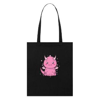little baby dragon mythical creature fairy tale - Stanley/Stella Organic Tote Bag - black - Front