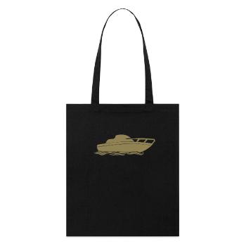 Conception de bateaux à moteur pour les plaisanciers à moteur - Tote bag bio Stanley/Stella - noir - Devant
