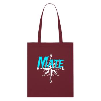 Maat Boots Crew Skipper Segler Kapitän - Stanley/Stella Bio-Stoffbeutel - Burgunderrot - Vorne