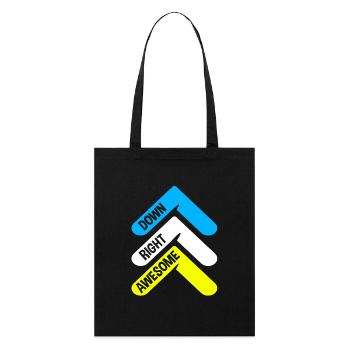 Down syndrome - Stanley/Stella Organic Tote Bag - black - Front