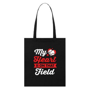 Base-ball - Tote bag bio Stanley/Stella - noir - Devant
