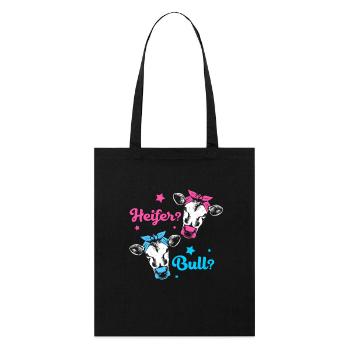 Gender Reveal Babyshower - Stanley/Stella Bio-Stoffbeutel - Schwarz - Vorne