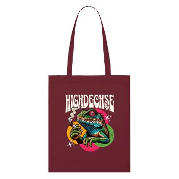 Reptiles lézards hauts - Tote bag bio Stanley/Stella - bordeaux - Devant