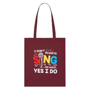 Karaoké - Tote bag bio Stanley/Stella - bordeaux - Devant