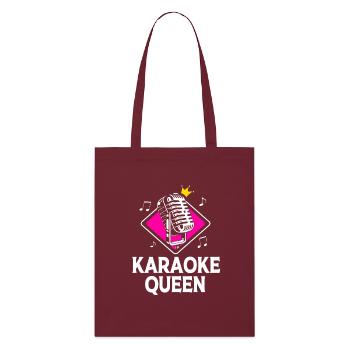 Karaoke Queen - Stanley/Stella Bio-Stoffbeutel - Burgunderrot - Vorne