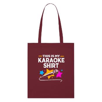 Karaoké - Tote bag bio Stanley/Stella - bordeaux - Devant