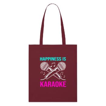 Karaoké - Tote bag bio Stanley/Stella - bordeaux - Devant
