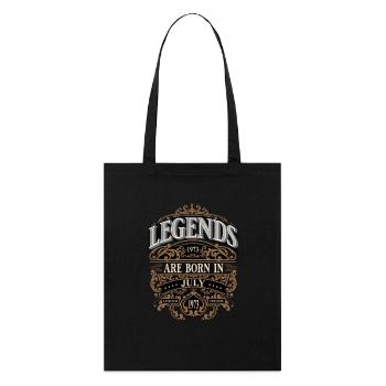 1973 Juillet Naissance Anniversaire Année de naissance - Tote bag bio Stanley/Stella - noir - Devant