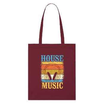Musique house - Tote bag bio Stanley/Stella - bordeaux - Devant