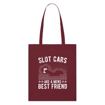 Les voitures de circuit sont un meilleur ami des hommes qui courent des voitures - Tote bag bio Stanley/Stella - bordeaux - Devant