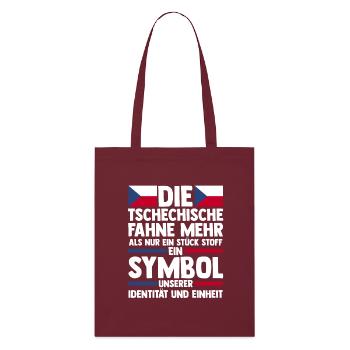 Tchèques République tchèque - Tote bag bio Stanley/Stella - bordeaux - Devant