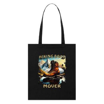 DÉMÉNAGEUR DE CHAUSSURES DE RANDONNÉE - Tote bag bio Stanley/Stella - noir - Devant