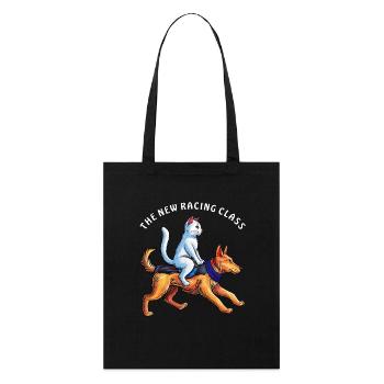 HUND KATZE THE NEW RACING CLASS - Stanley/Stella Bio-Stoffbeutel - Schwarz - Vorne