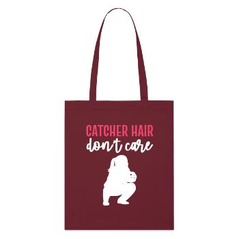 Softball Softball Players - Stanley/Stella Organic Tote Bag - burgundy - Front