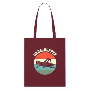 Sauterelle - Tote bag bio Stanley/Stella - bordeaux - Devant