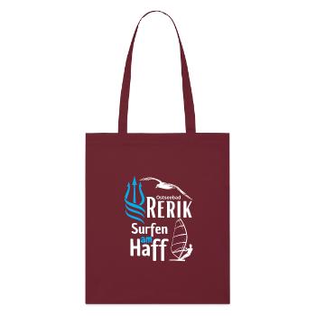 Rerik surfing at the lagoon-Baltic Sea resort Rerik-Salzhaff - Stanley/Stella Organic Tote Bag - burgundy - Front