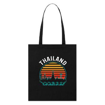 Thaïlande Langue thaïlandaise - Tote bag bio Stanley/Stella - noir - Devant