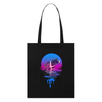 Coucher de soleil Maigre Cochon - Tote bag bio Stanley/Stella - noir - Devant