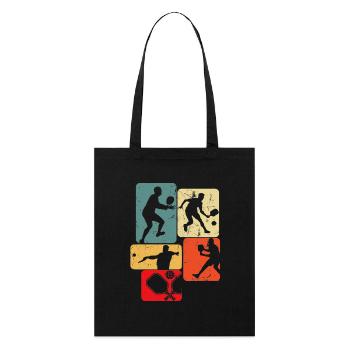 Pickleball Hommes Enfants Garçons - Tote bag bio Stanley/Stella - noir - Devant
