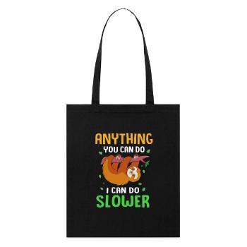 Sloth - Stanley/Stella Organic Tote Bag - black - Front