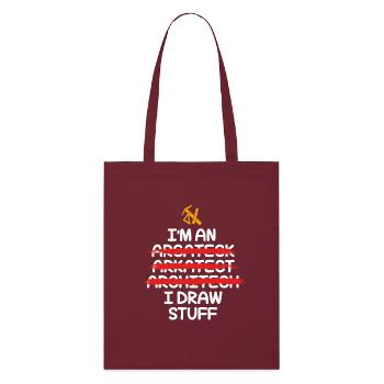 architecte - Tote bag bio Stanley/Stella - bordeaux - Devant